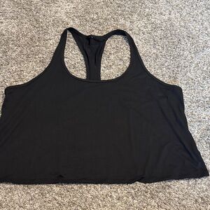 Fabletics Cloud Jersey Racerback Black Tank Top